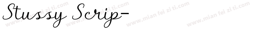 Stussy Scrip字体转换